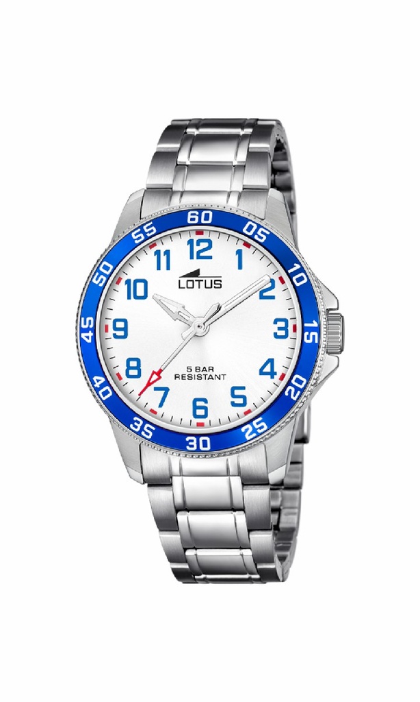Reloj Lotus Junior Niño Acero Esfera Blanca 18786/5