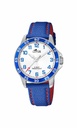 Reloj Lotus Junior Niño Piel Azul y Esfera Blanca 18787/4