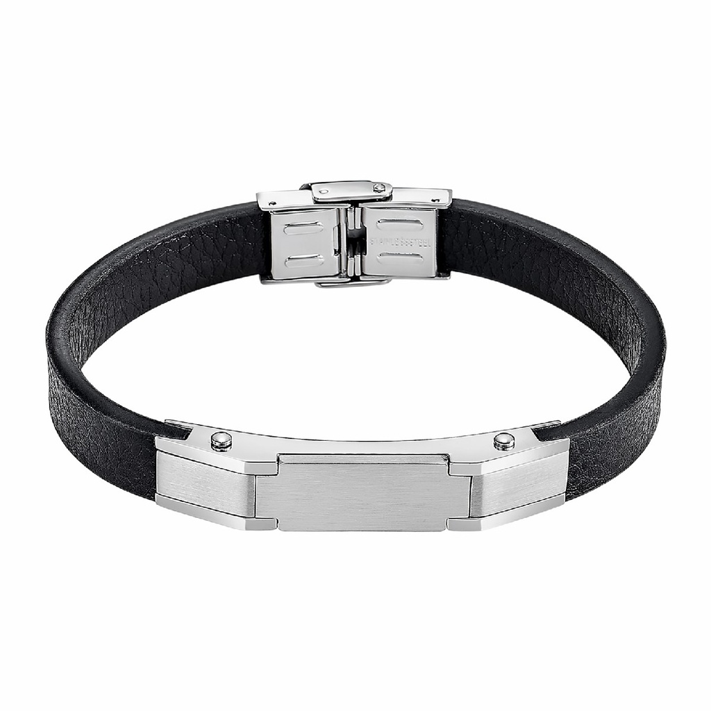 Pulsera Lotus Style Men In Black Acero Inoxidable Hombre LS2585-2/1