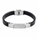 Pulsera Lotus Style Men In Black Acero Inoxidable Hombre LS2585-2/1