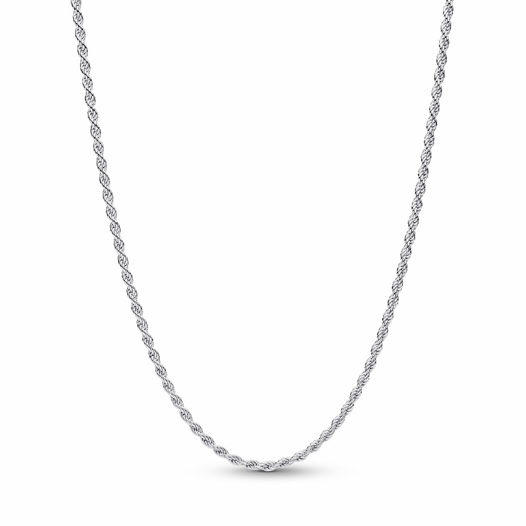  Collar Pandora Cadena Tipo Cordón Plata 394687C00