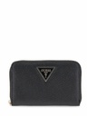 Cartera Guess Laurel Saffino II Slg Med Zip Around Negra SWZG7459140-BLA