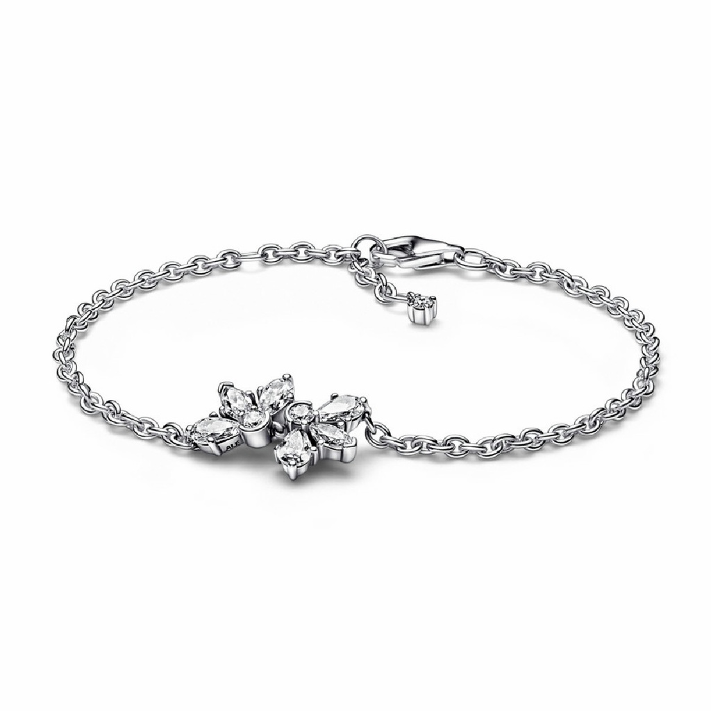 Pulsera Pandora de Eslabones Herbario Brillante