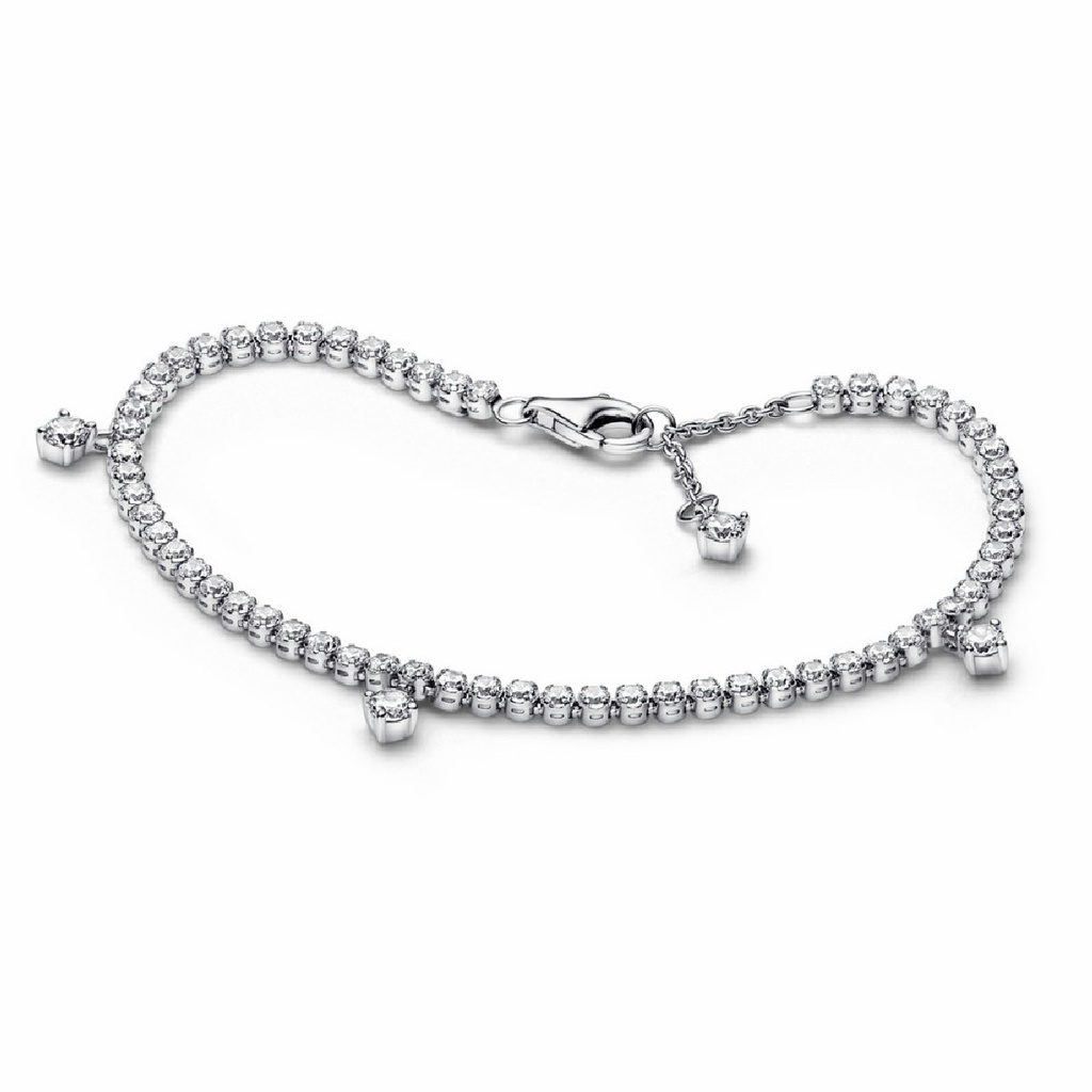 Pulsera Pandora Tenis Gotas Brillantes