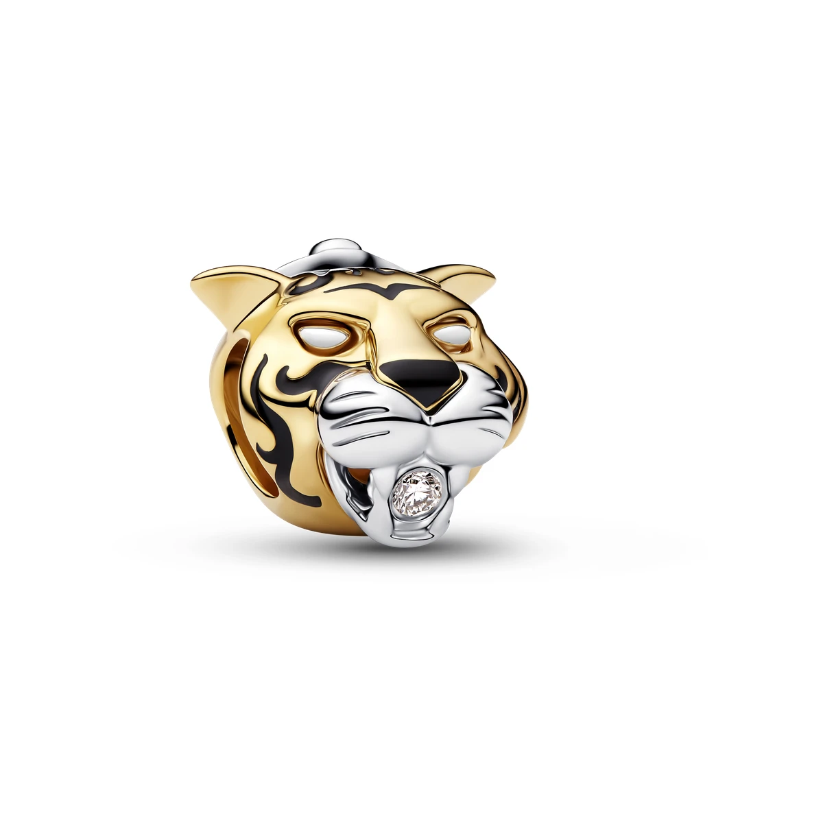 Charm en plata de ley y con un recubrimiento en oro de 14k Rajah con diamante sintético creado en laboratorio Princesa Jasmine de Disney