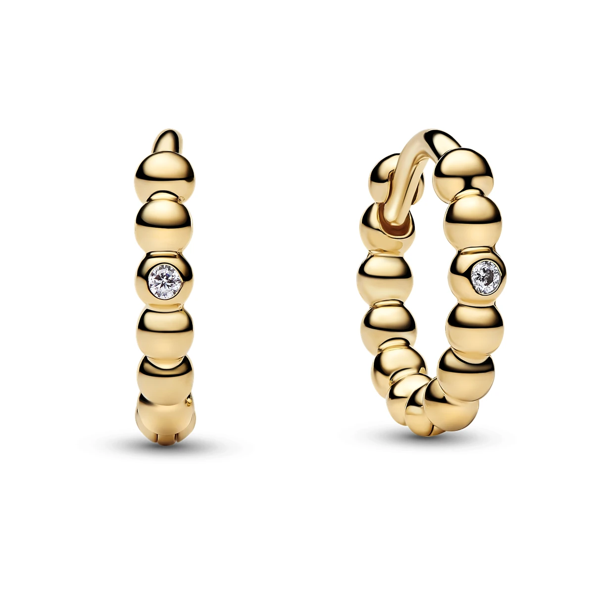 Pendientes de Aro con un recubrimiento en oro de 14k Abrazo Cuentas