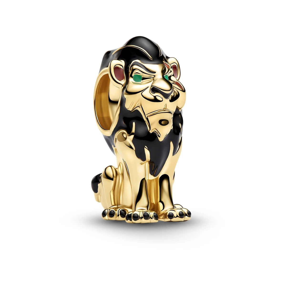 Charm con un recubrimiento en oro de 14k Scar de Villanos de Disney