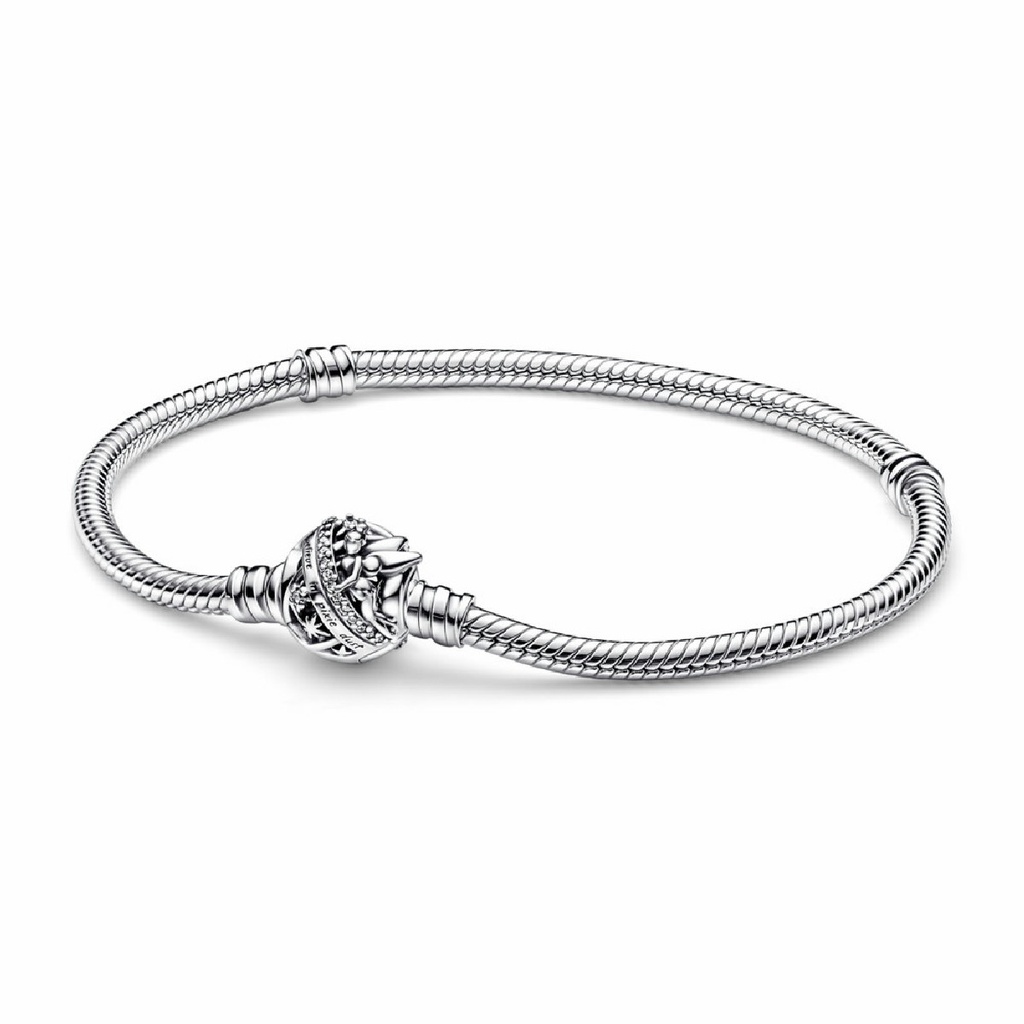 Pulsera Pandora Cadena Serpiente con Cierre Campanilla de Disney