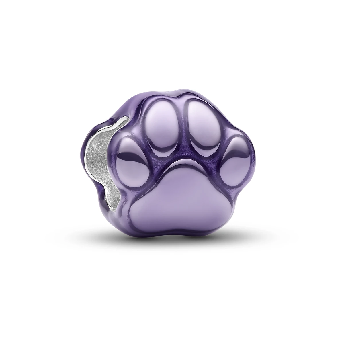 Charm Mini en plata de ley Huella Morada