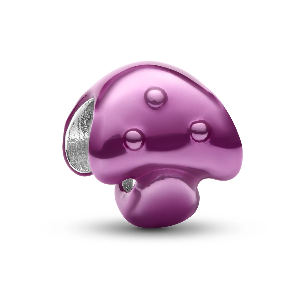Charm Mini en plata de ley Seta Rosa