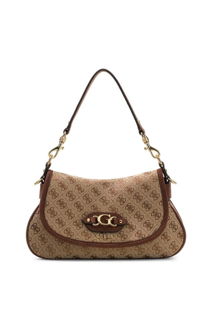 Bolso Guess Samantha Flap Shoulder Bag marrón HWJG2313190-LGW