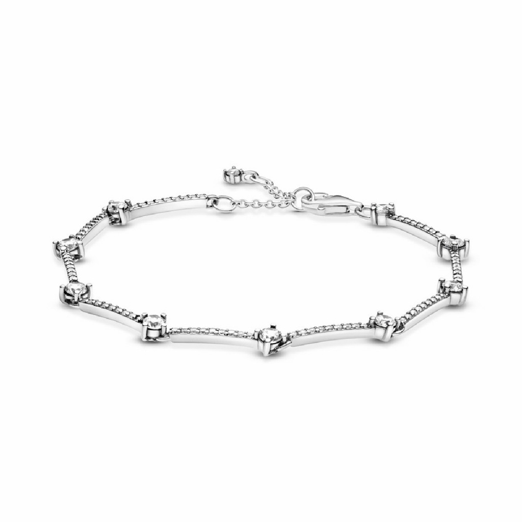 Pulsera Pandora de Líneas de Pavé Brillante