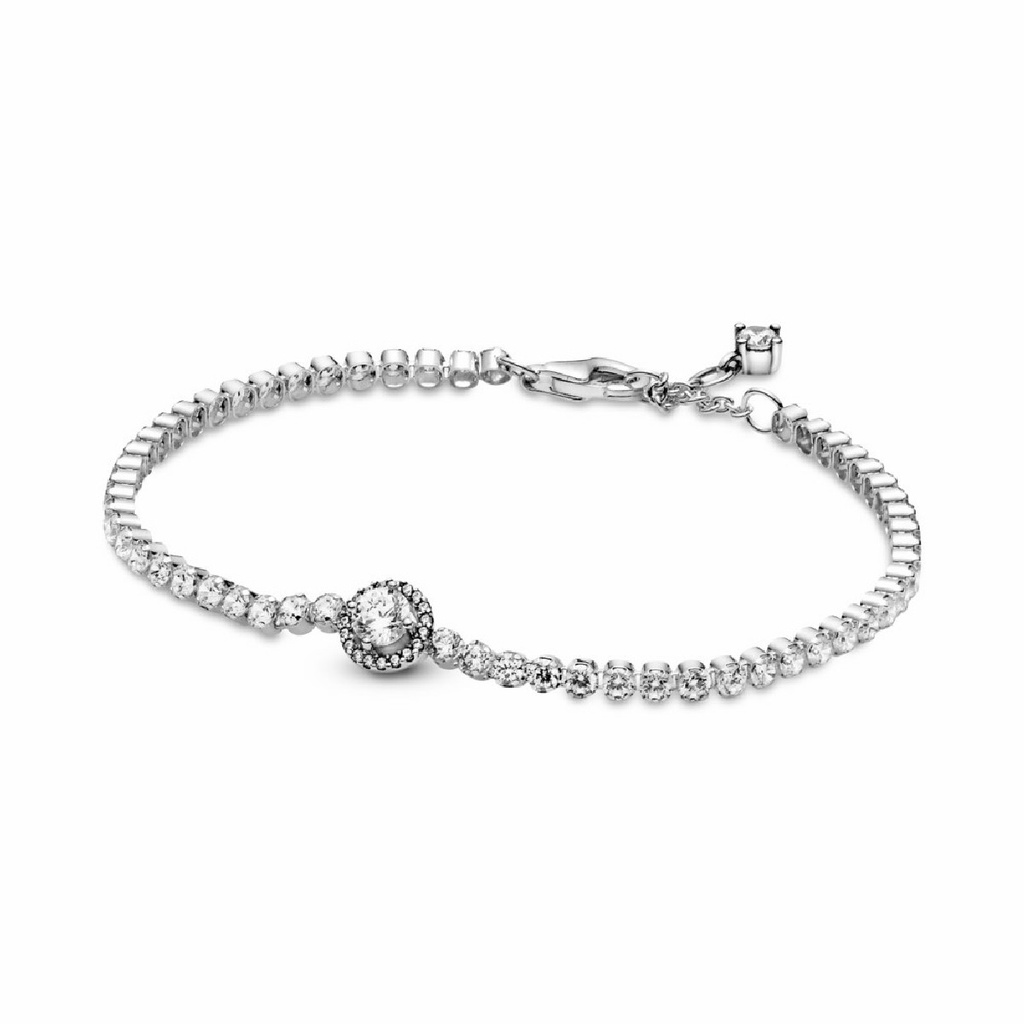 Pulsera Pandora Tennis Halo Brillante