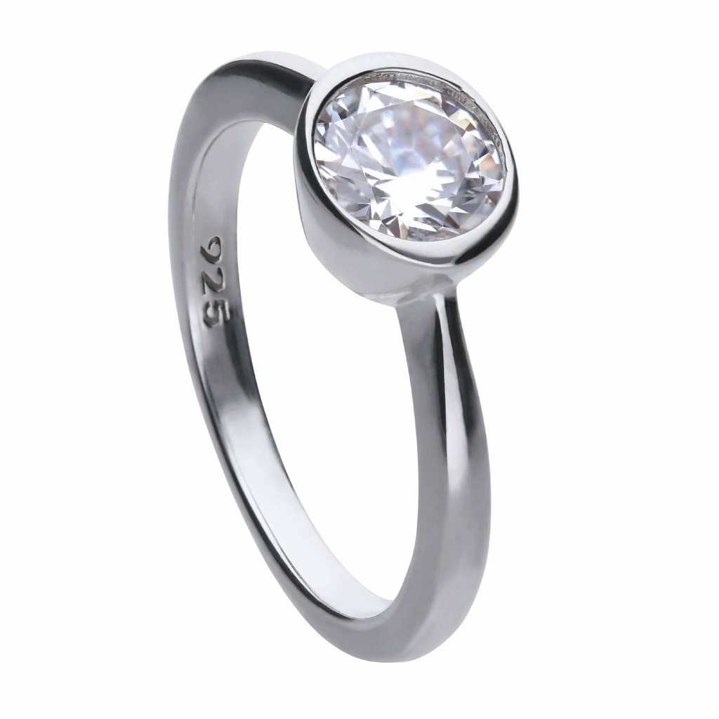 anillo Diamonfire carats con circoita de 7 mm en bisel