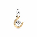 Charm colgante Pandora Shine Herradura y disco giratorio