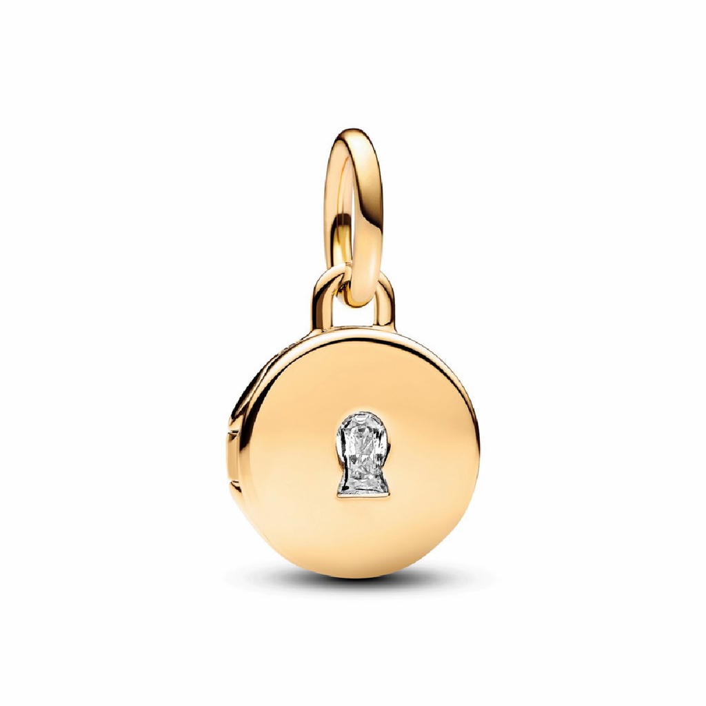 Charm colgante Pandora Shine Medalla Grabable que se abre