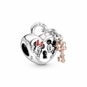 Charm Pandora Candado Mickey y Minnie Mouse de Disney