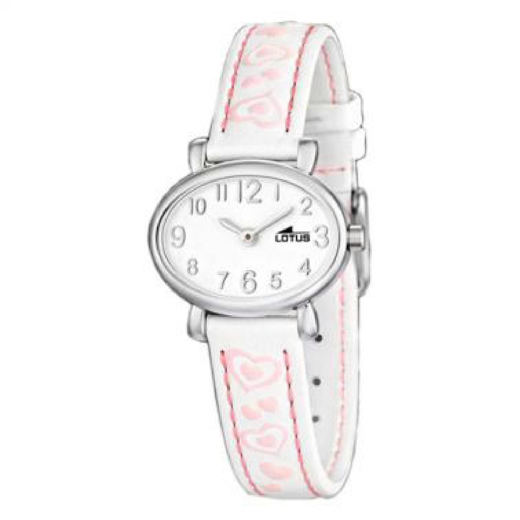 Reloj Lotus Niña Analógico Acero Piel Blanca 15707/5