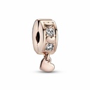 Clip Pandora Rose Corazones Infinitos Brillantes