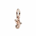 Charm Colgante Pandora rose Letra Minúscula y del Alfabeto 782458C01