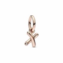 Charm Pandora Colgante Rose Letra Minúscula x del Alfabeto