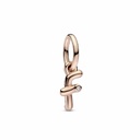 Charm Pandora Colgante Rose Letra Minúscula f del Alfabeto 782532C01