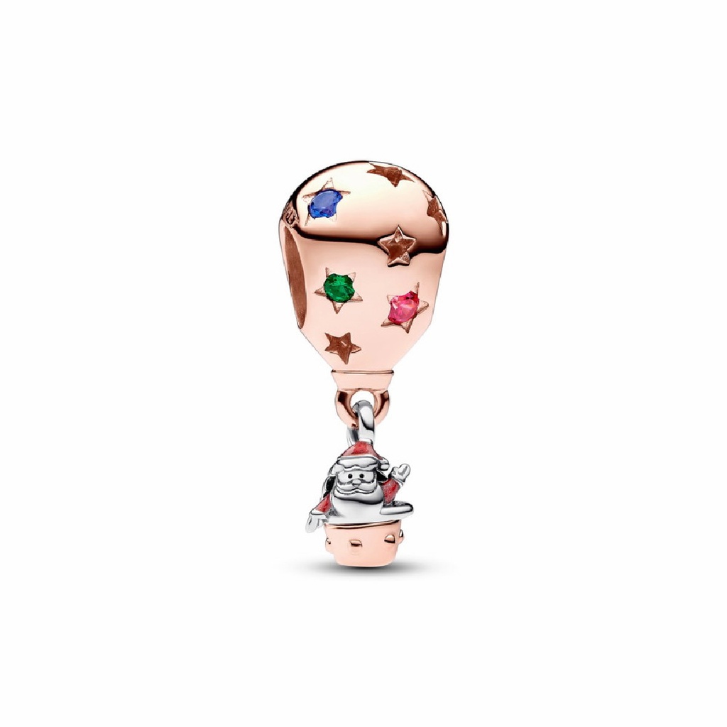 Charm Pandora Papá Noel Bicolor Globo Aerostático 782976C01