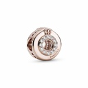 Charm Pandora Corona Centro Abierto Rosé 789059C01