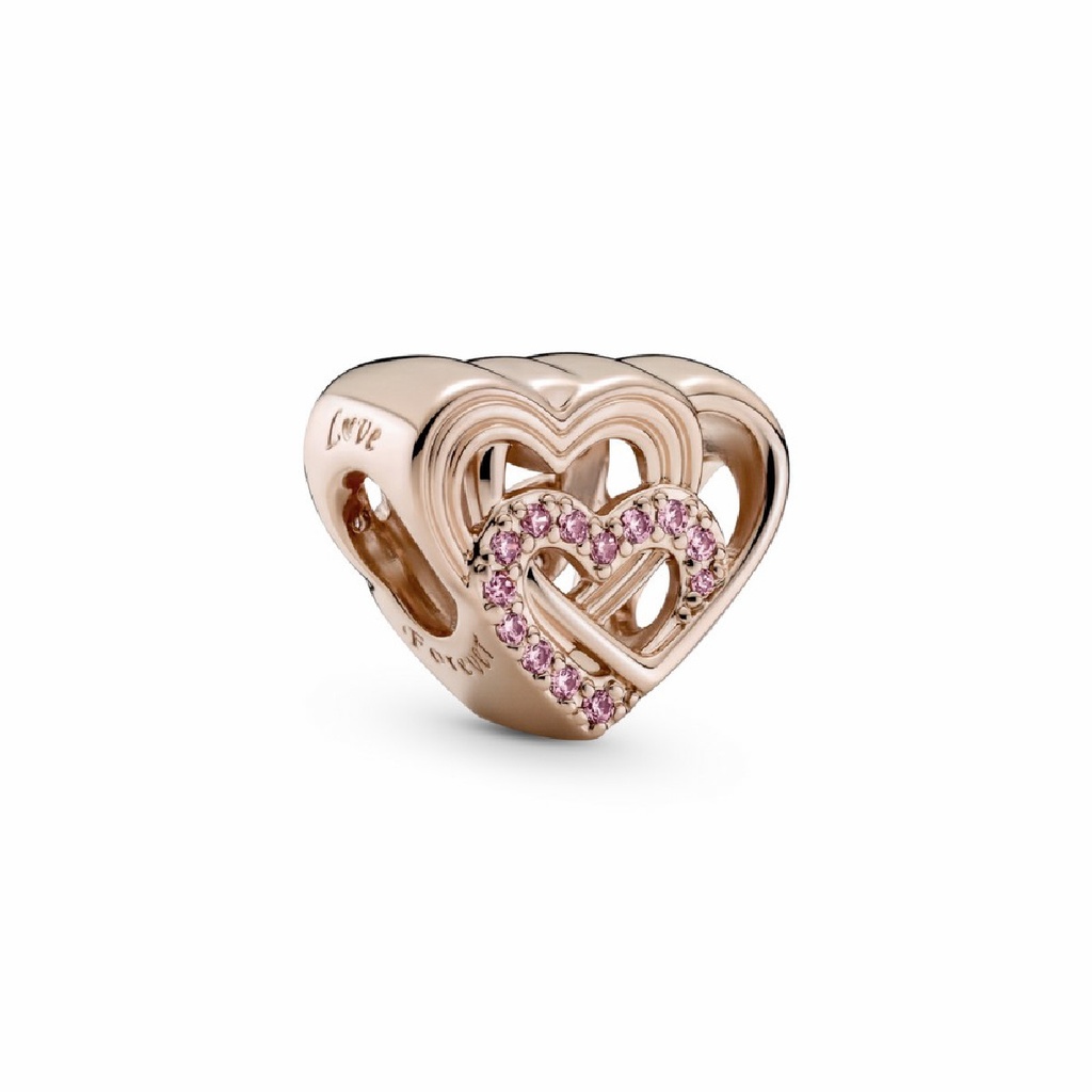 Charm Pandora Rose Corazones de Amor Entrelazado