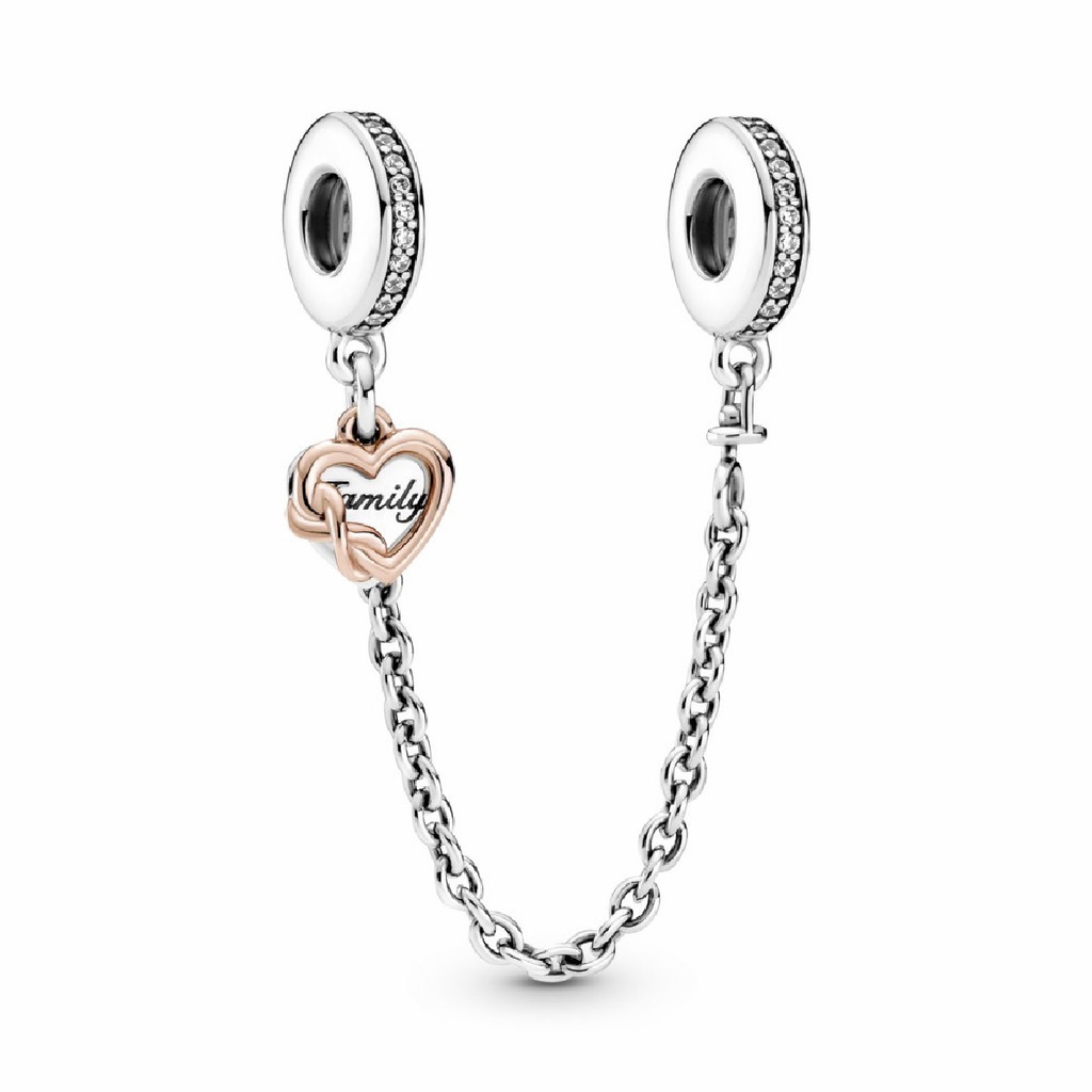 Cadena de Seguridad Pandora Corazón Familiar