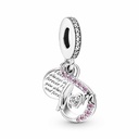 Charm colgante Pandora Doble Mamá Infinito Pavé