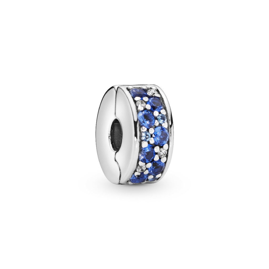 Clip Pandora Elegancia Brillante azul