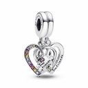 Charm colgante Pandora Divisible Puzzle Corazones de la Amistad 792239C01