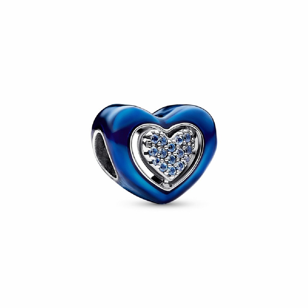Charm Pandora Corazón Giratorio Azul Persona Favorita