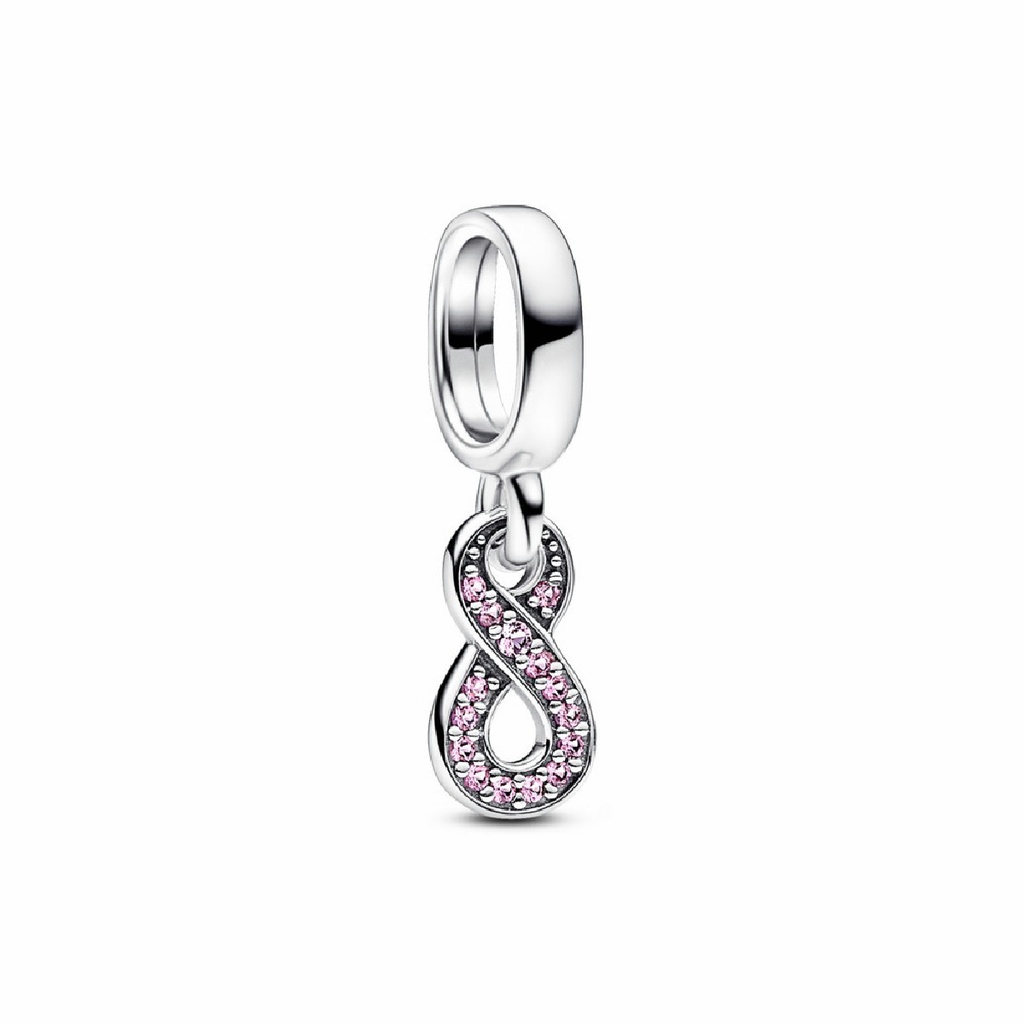 Charm colgante Pandora Infinito Brillante Rosa 792766C01