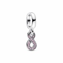 Charm colgante Pandora Infinito Brillante Rosa