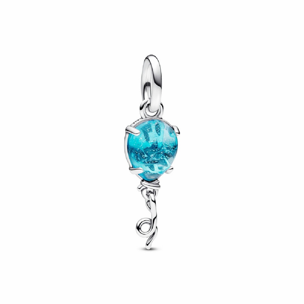 Charm colgante Pandora Globo Cristal de Murano Azul