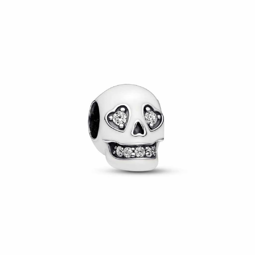 Charm Pandora Calavera Brillante que Brilla en la Oscuridad