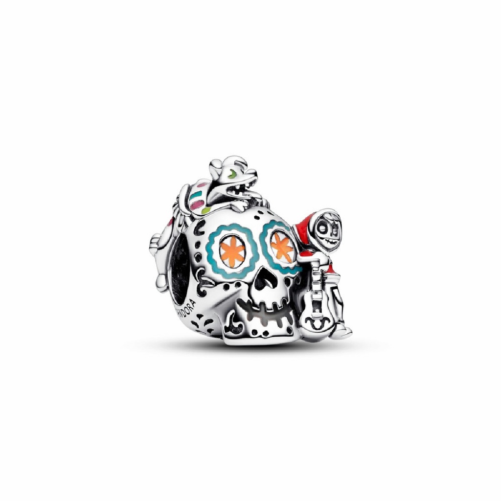 Charm Pandora Calavera de Miguel y Dante de Coco de Disney Pixar que brilla en la oscuridad 792817C01