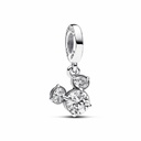 Charm colgante Pandora Silueta cabeza brillante de Mickey Mouse de Disney