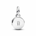 Charm colgante Pandora Medalla Grabable que se abre