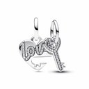 Charm colgante Pandora Divisible Corazón y Llave