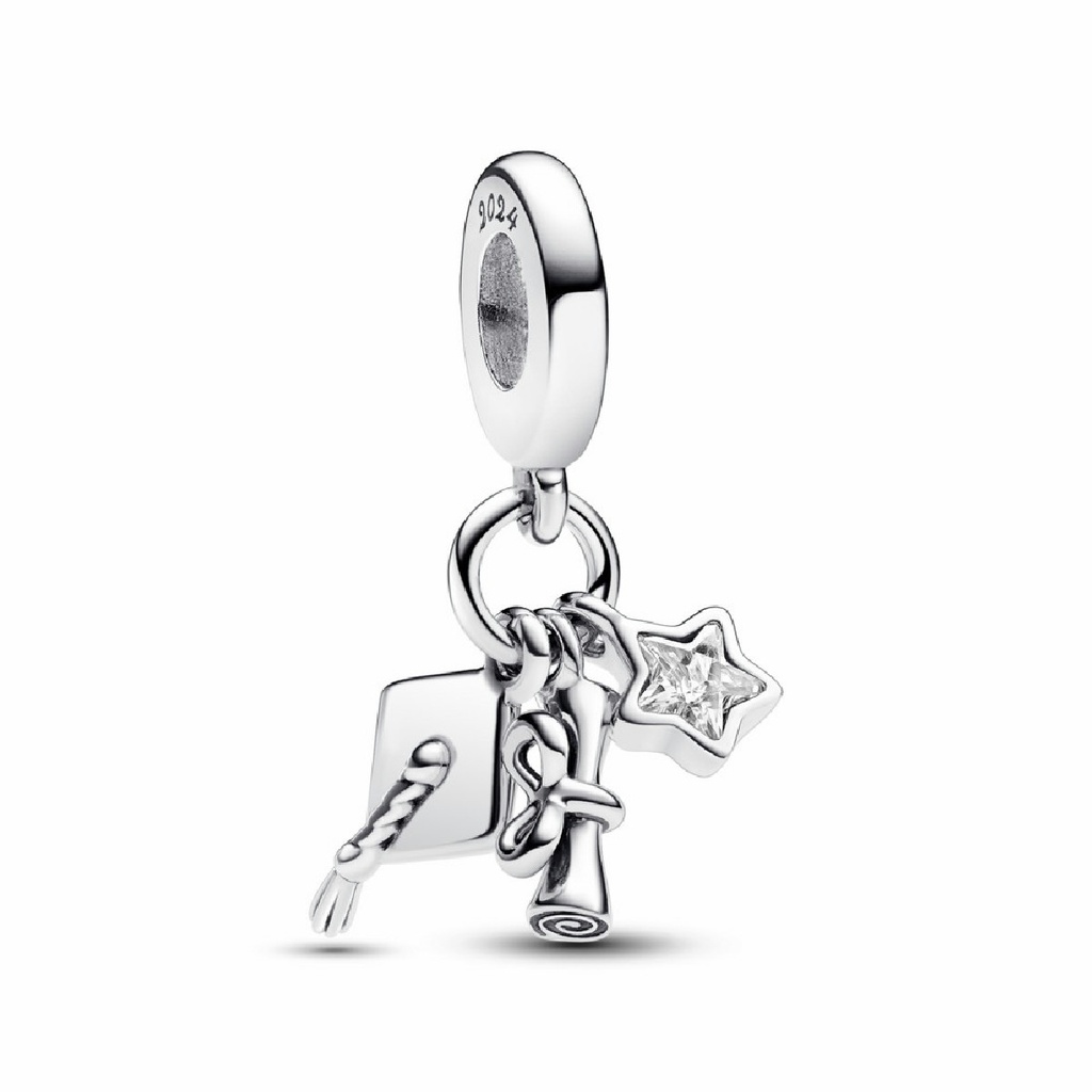 Charm colgante Pandora Triple de Graduacion