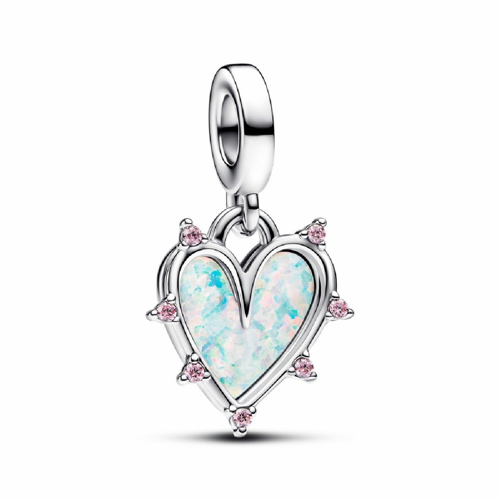 Charm colgante Pandora Doble Amistad Opalescente