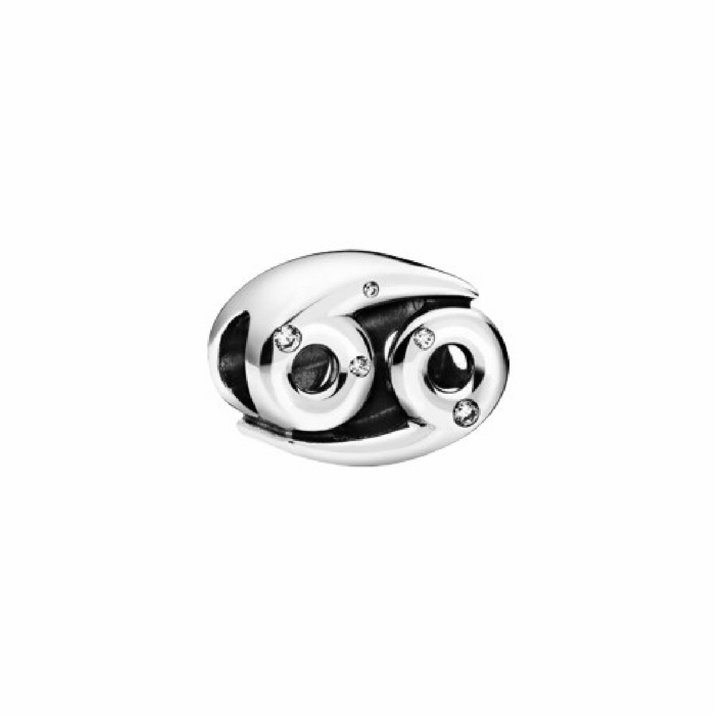 Charm Pandora Signo Zodiaco Cáncer circonitas transparentes