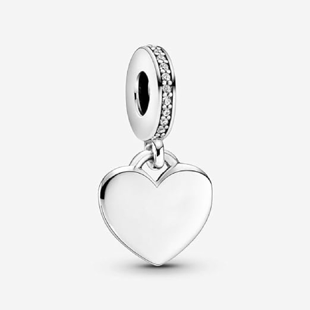 Charm Colgante Etiqueta de Corazón para Grabar