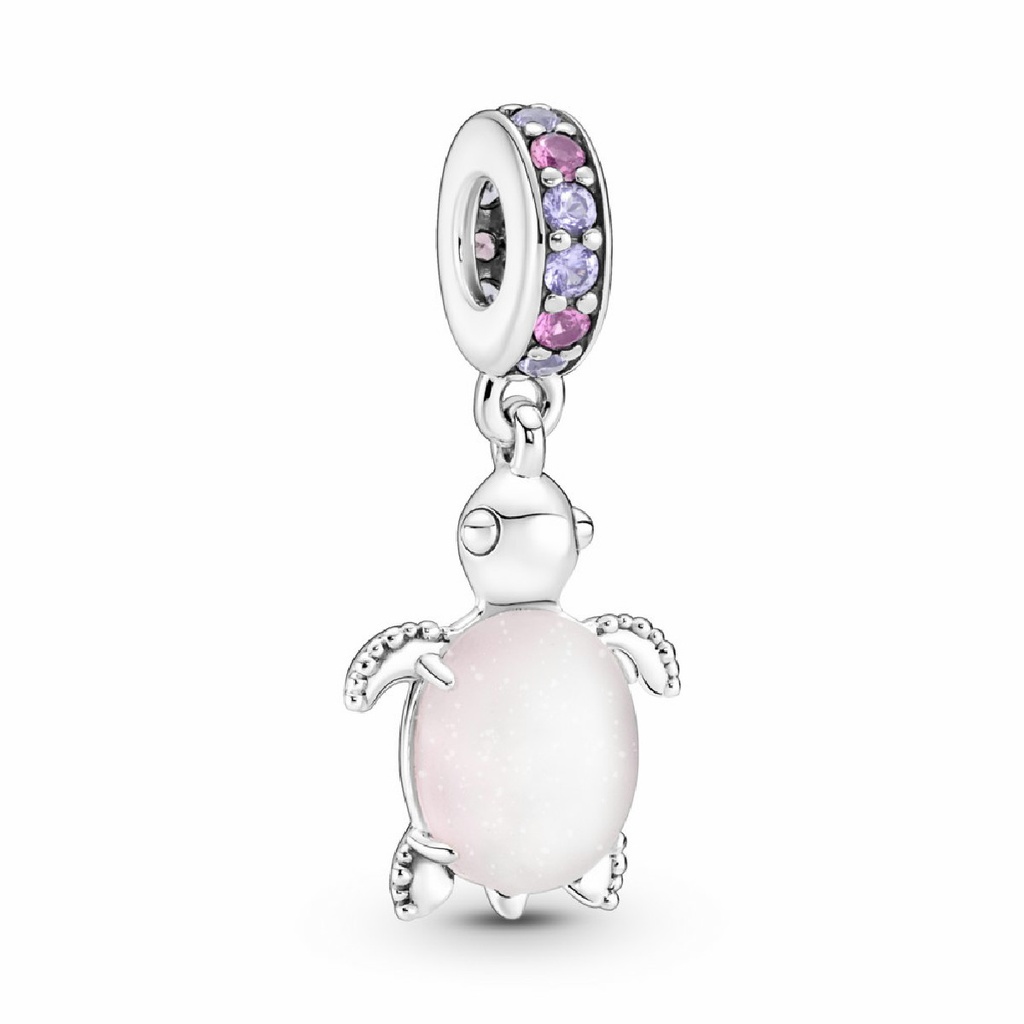 Charm colgante Tortuga Marina Cristal de Murano Rosa