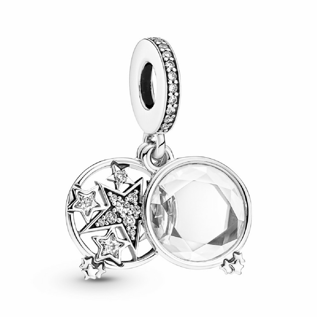 Charm Colgante Pandora Doble Estrella Magnificada