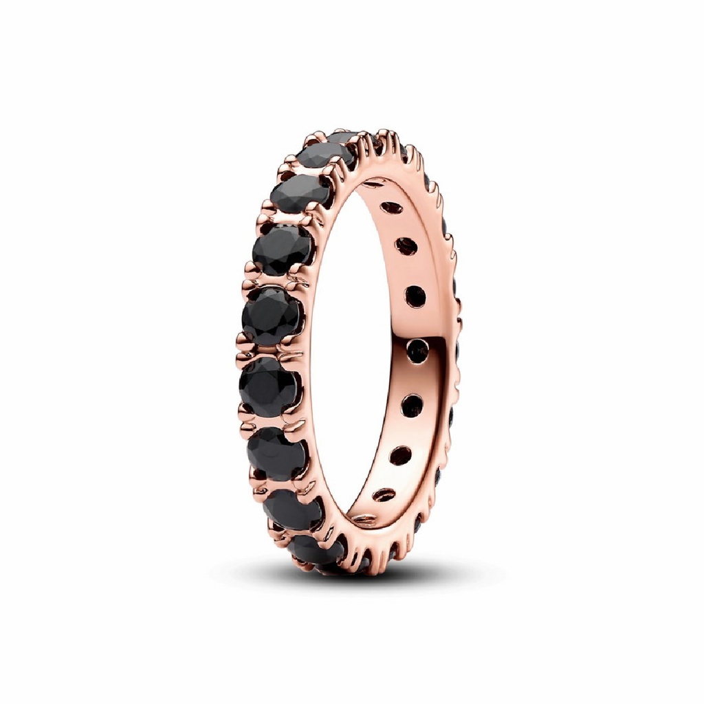 Anillo Pandora de Eternidad negro con fila Brillante 180050C02