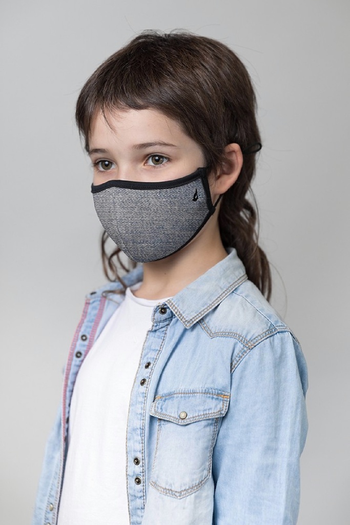 Mascarilla Abbacino Kids unisex estampado jeans claro